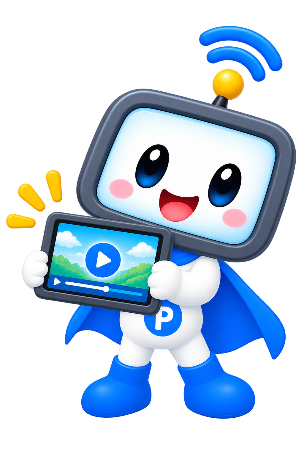 動画再生を案内するピピット